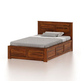 Swiss Solid Sheesham Wood 4 Feet Bed With Box Storage - 3 Years Warranty