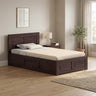 Swiss Solid Sheesham Wood 4 Feet Bed With Box Storage - 3 Years Warranty