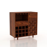 Raj Solid Sheesham Wood Bar Cabinet - 3 Year Warrranty