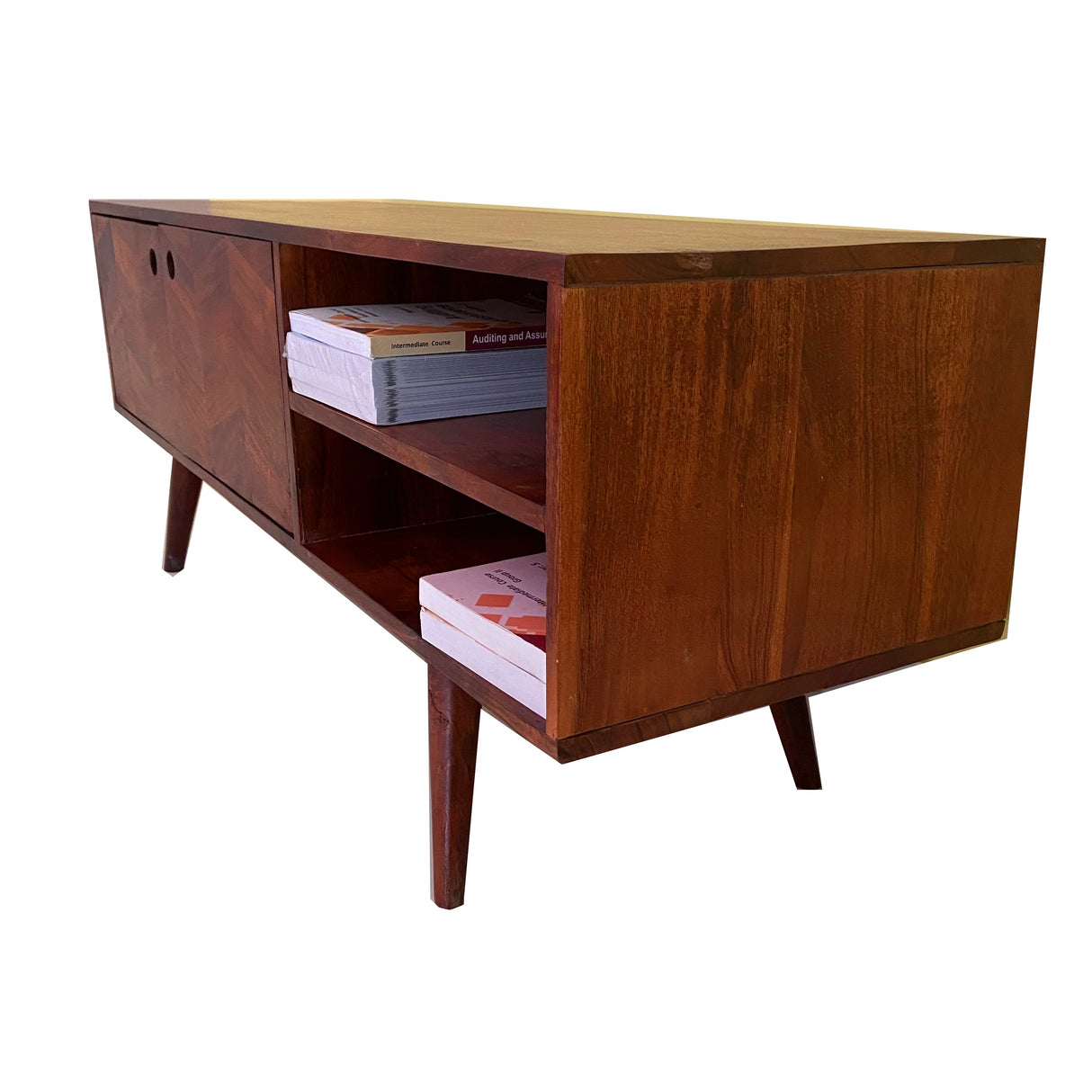 Ronny Solid Sheesham Wood TV Unit - 3 Years Warranty