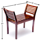 Cairo Solid Sheesham Wood Bench - 3 Years Warranty