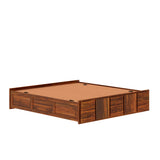 Scott Solid Sheesham Wood Bed With Box Storage Without Headboard - 3 years Warranty