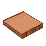 Scott Solid Sheesham Wood Bed With Hydraulic Storage Without Headboard - 3years Warranty