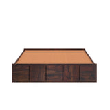 Scott Solid Sheesham Wood Bed With Hydraulic Storage Without Headboard - 3 years Warranty