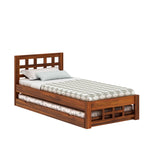 Simons Solid Sheesham Wood Single Trundle Bed - 3 Years Warranty