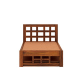 Simons Solid Sheesham Wood Single Trundle Bed - 3 Years Warranty