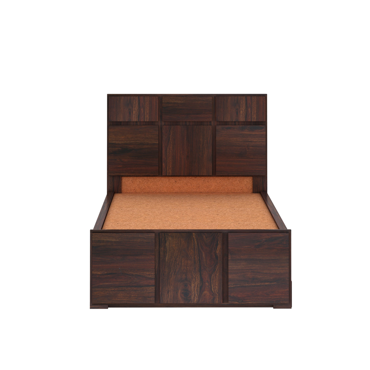 Scott Solid Sheesham Wood Single Trundle Bed Without Storage - 3 years Warranty