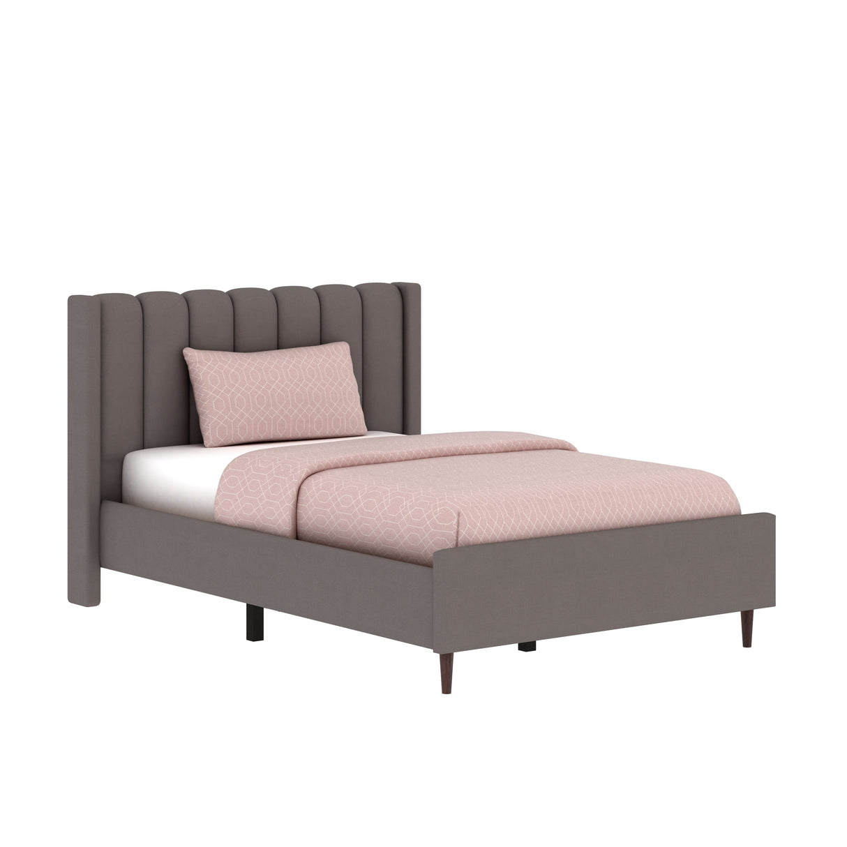 Emperor Single Size Upholstered Bed 4 Feet Without Storage-3 years Warranty(LUXE EDTION)