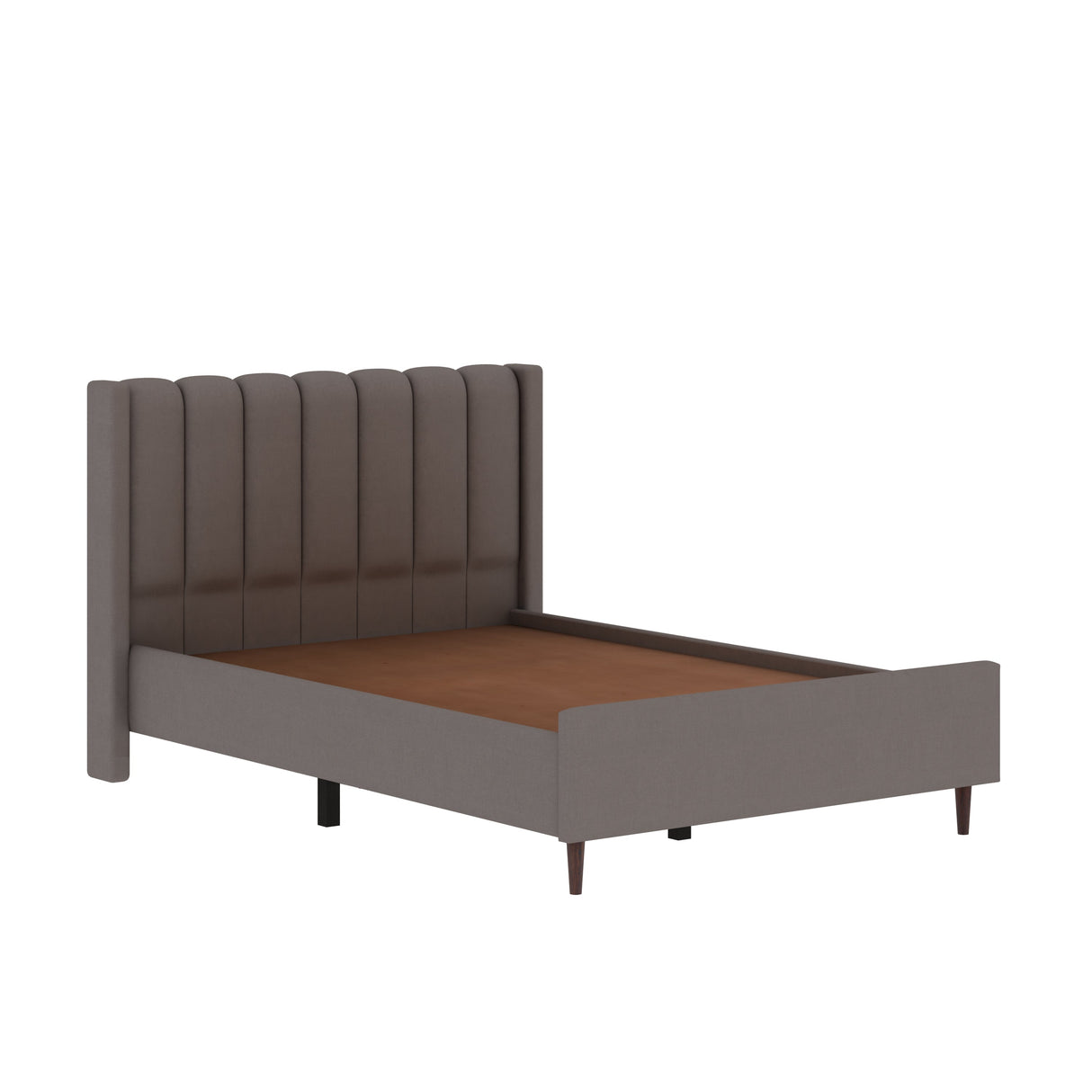 Emperor Single Size Upholstered Bed 4 Feet Without Storage-3 years Warranty(LUXE EDTION)