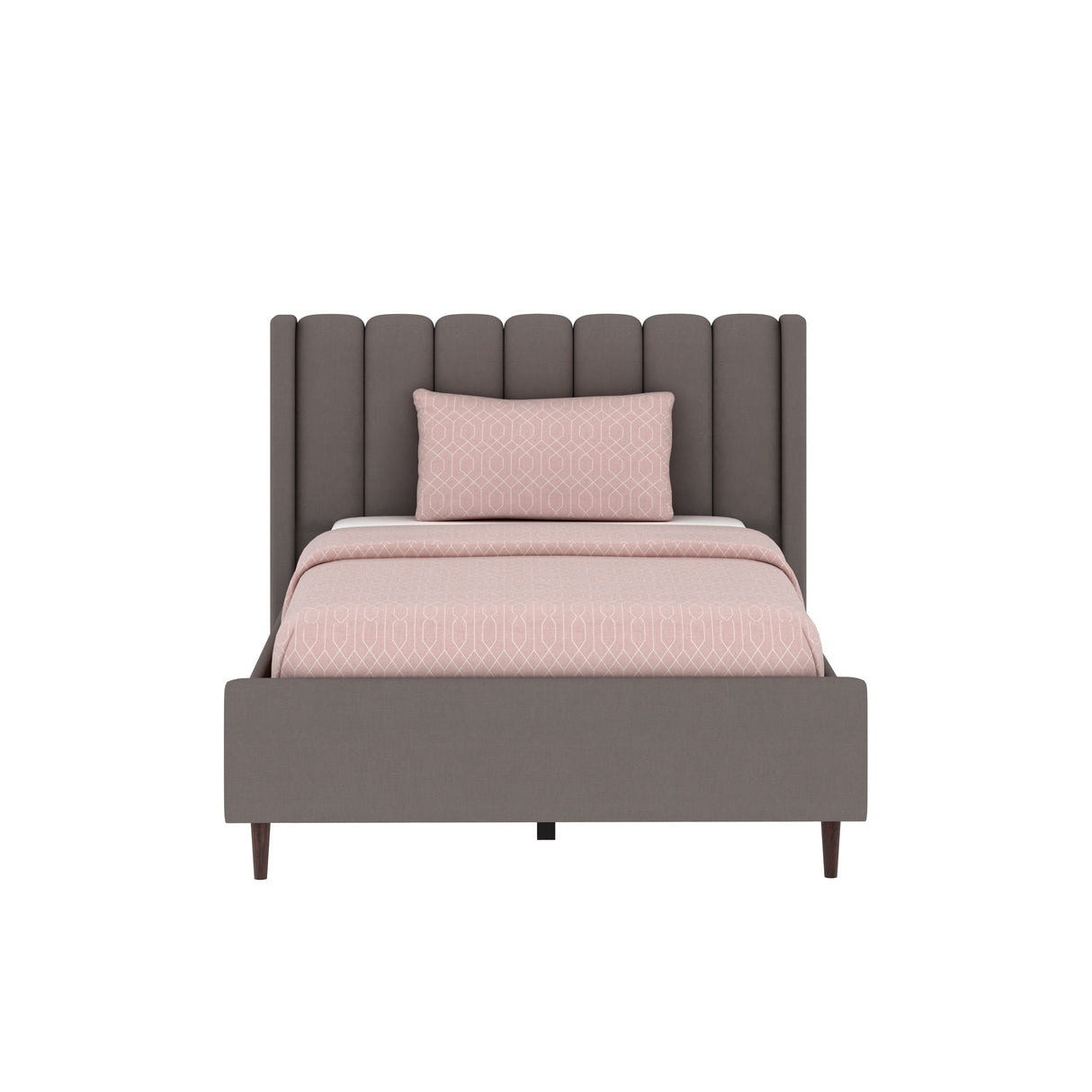 Emperor Single Size Upholstered Bed 4 Feet Without Storage-3 years Warranty(LUXE EDTION)