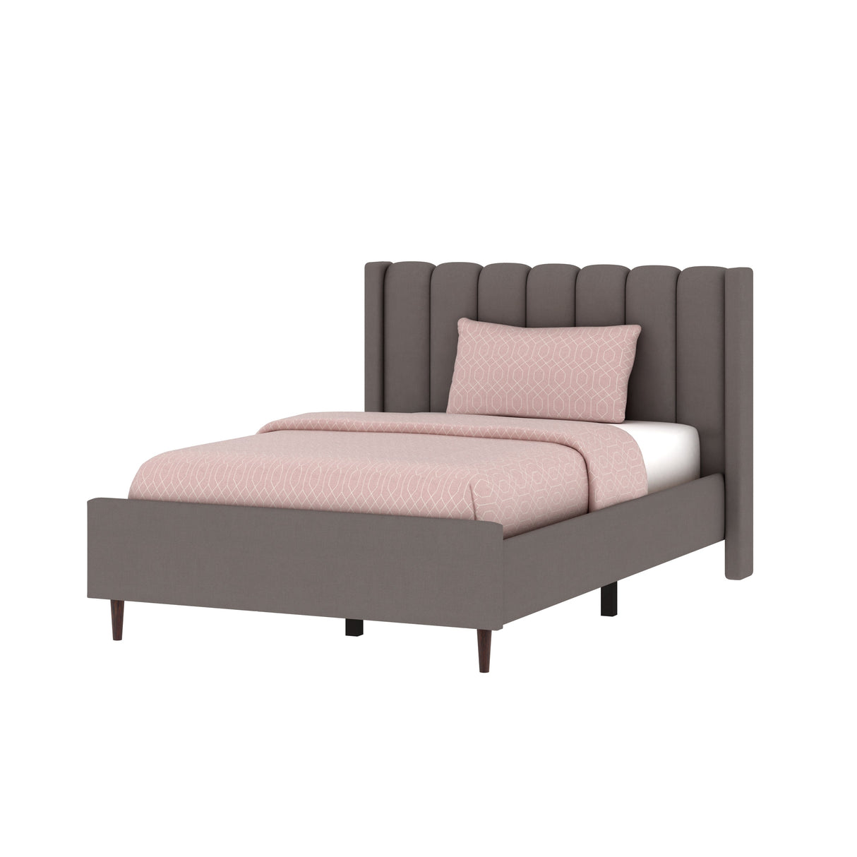 Emperor Single Size Upholstered Bed 4 Feet Without Storage-3 years Warranty(LUXE EDTION)