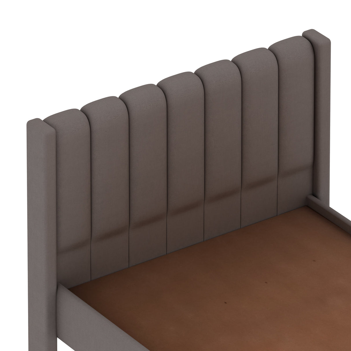 Emperor Single Size Upholstered Bed 4 Feet Without Storage-3 years Warranty(LUXE EDTION)