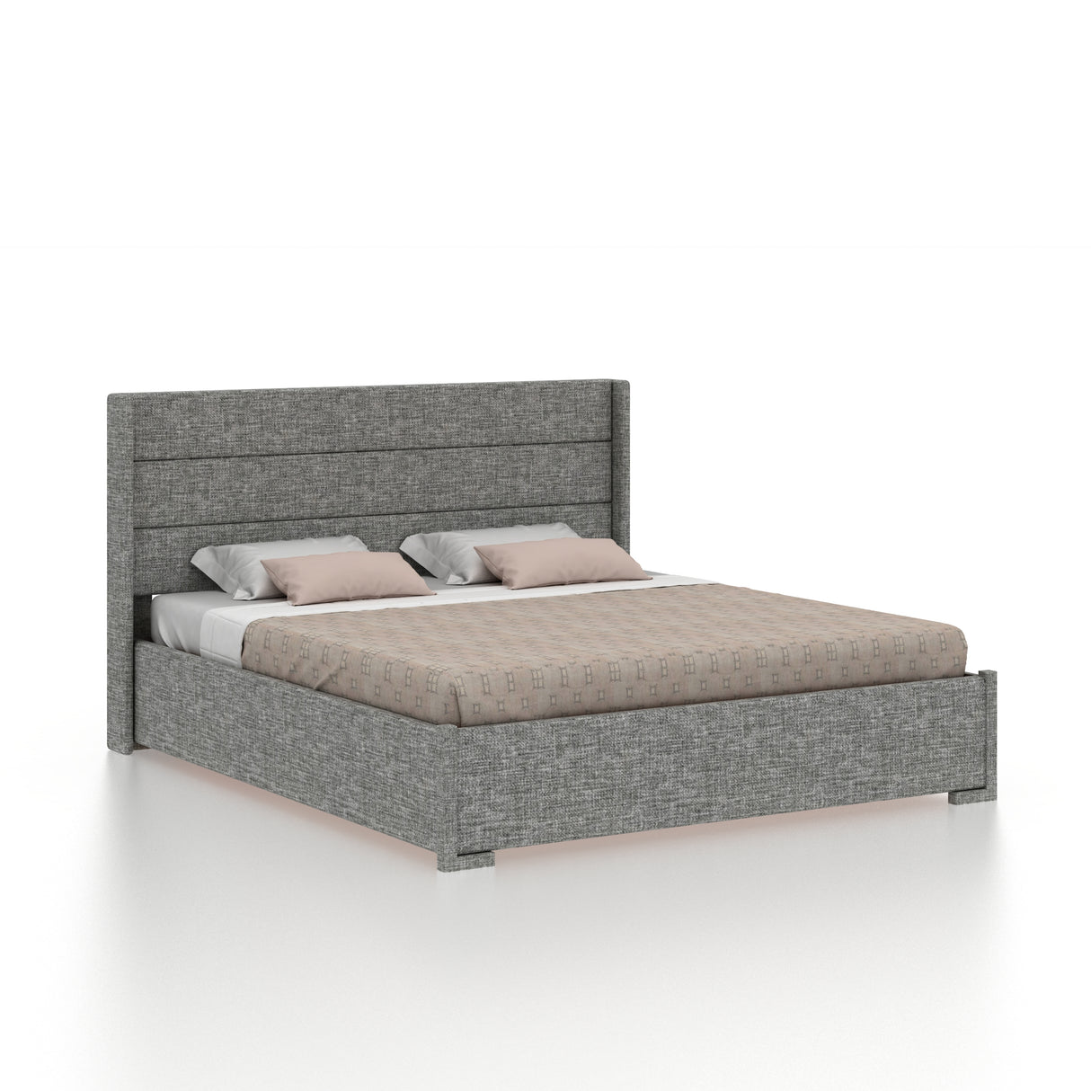 Louis Upholstered Box Storage Bed-3 Years Warranty(LUXE EDITION)