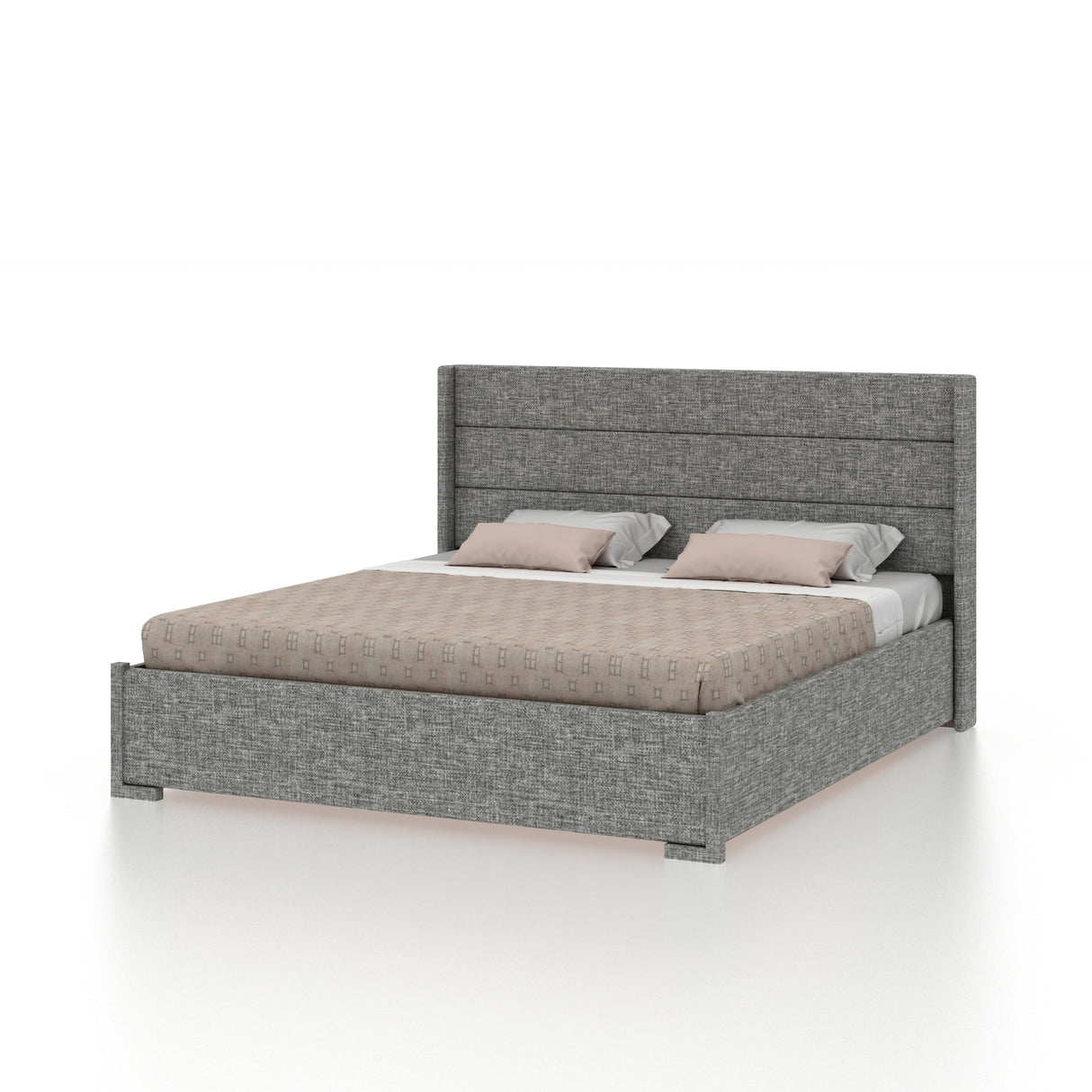 Louis Upholstered Box Storage Bed-3 Years Warranty(LUXE EDITION)