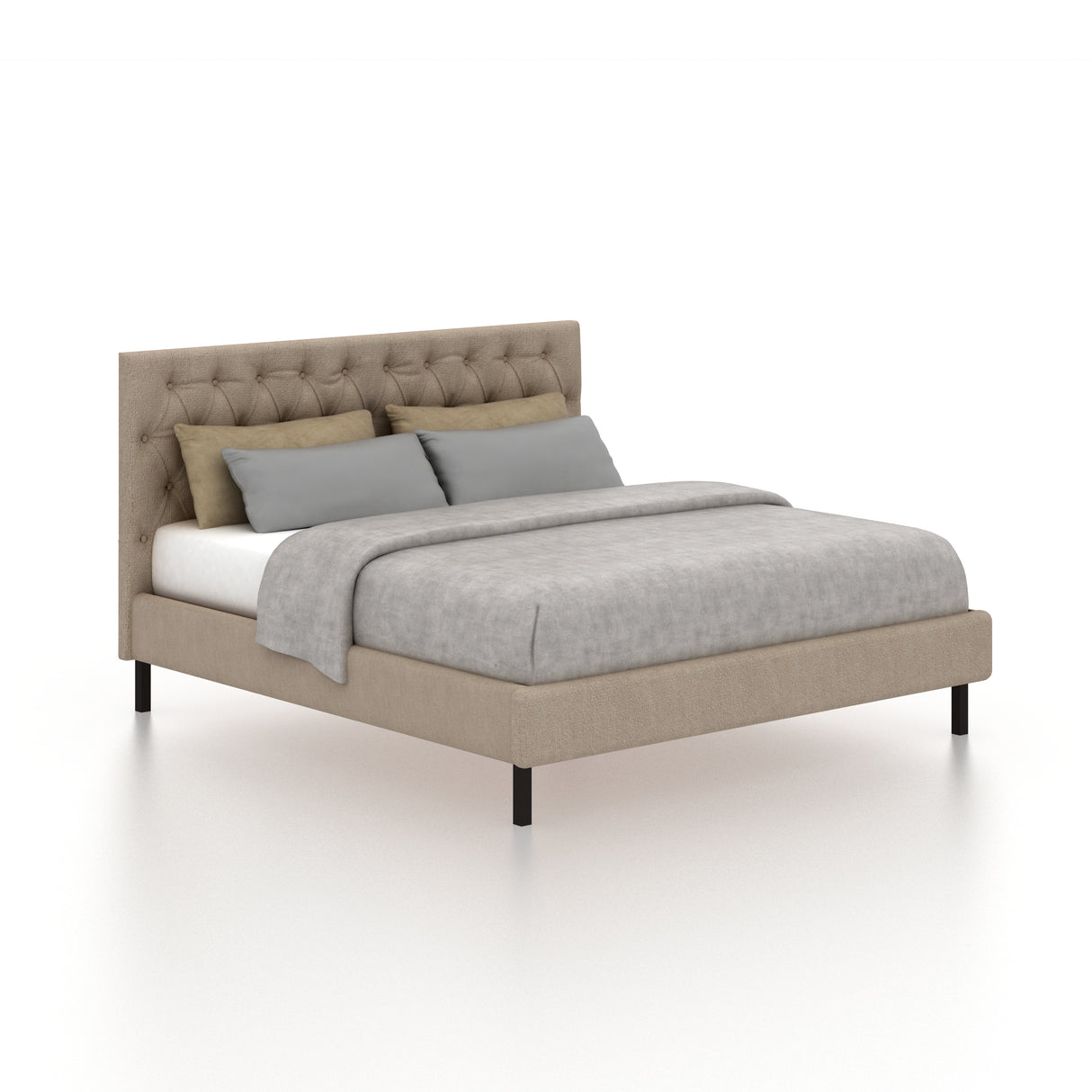 Fabrio Upholstered Without Storage Bed-3 years Warranty(LUXE EDITION)