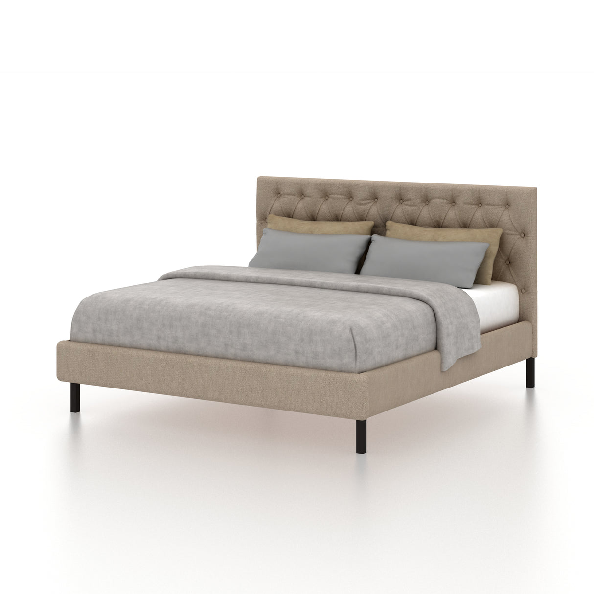Fabrio Upholstered Without Storage Bed-3 years Warranty(LUXE EDITION)