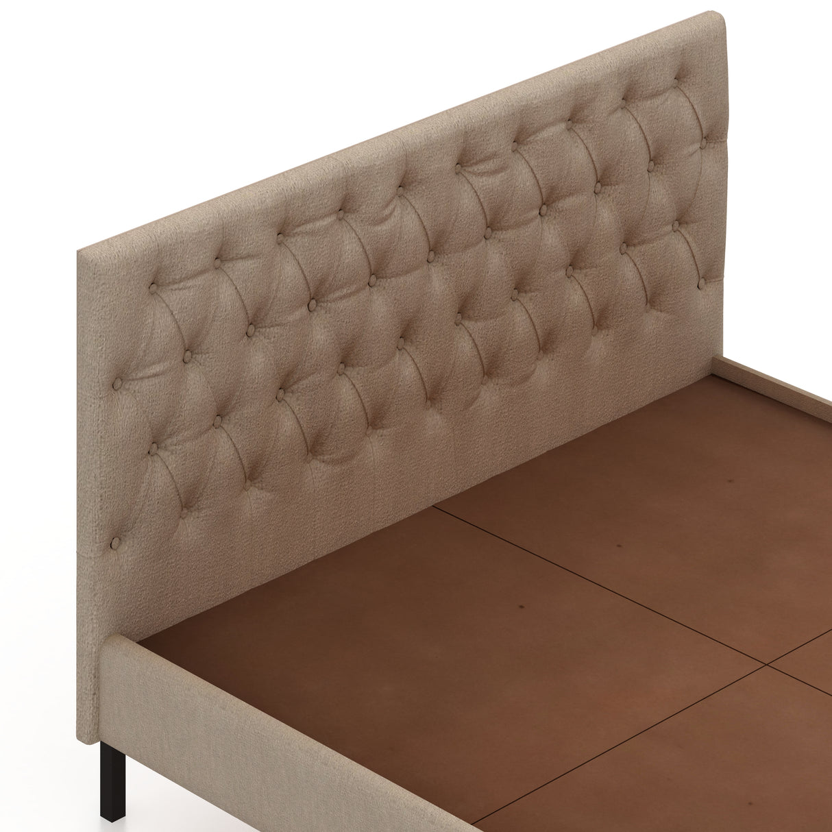 Fabrio Upholstered Without Storage Bed-3 years Warranty(LUXE EDITION)