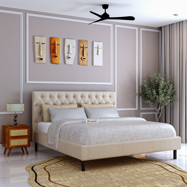 Fabrio Upholstered Without Storage Bed-3 years Warranty(LUXE EDITION)