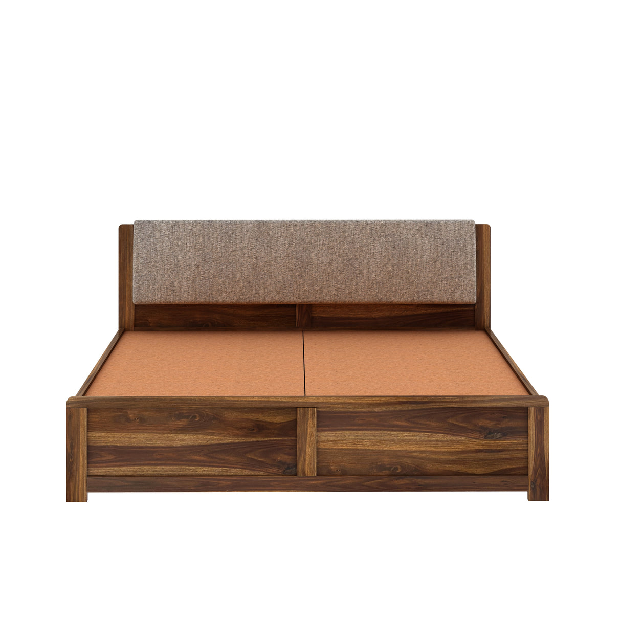 Boston Solid Sheesham Wood Bed With Box Storage - 3 years Warranty