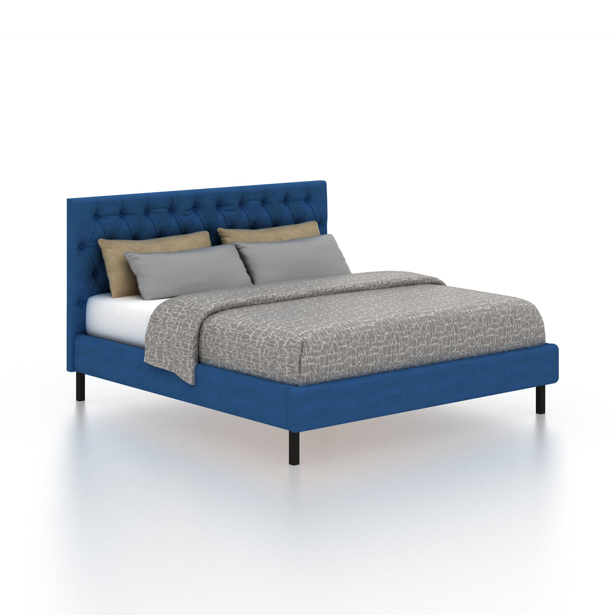 Fabrio Upholstered Without Storage Bed-3 years Warranty(LUXE EDITION)