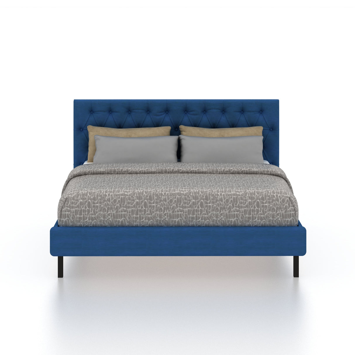 Fabrio Upholstered Without Storage Bed-3 years Warranty(LUXE EDITION)