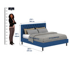 Fabrio Upholstered Without Storage Bed-3 years Warranty(LUXE EDITION)