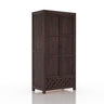 Raj Two Door and One Drawer Storage Solid Sheesham Wood Wardrobe - 3 Years Warranty