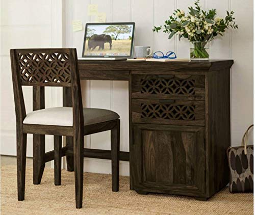 Jodhpur Solid Sheesham Wood Study Table With Chair - 3 Years Warranty