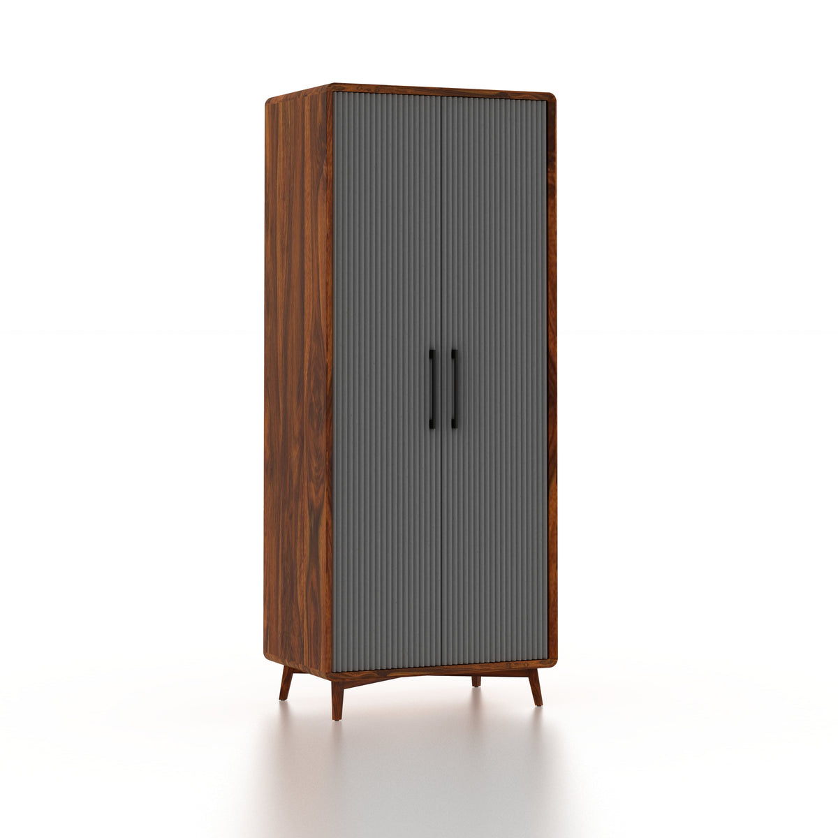Robert Solid Sheesham Wood Wardrobe With Two Doors 3 Years warranty