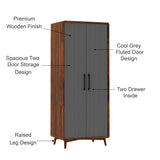 Robert Solid Sheesham Wood Wardrobe With Two Doors 3 Years warranty