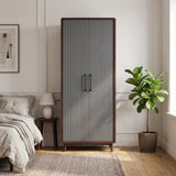 Robert Solid Sheesham Wood Wardrobe With Two Doors 3 Years warranty