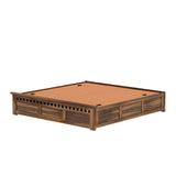 Armania Solid Sheesham Wood Bed With Box Storage Without Headboard - 3 years Warranty