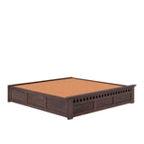 Armania Solid Sheesham Wood Bed With Hydraulic Storage Without Headboard - 3 years Warranty