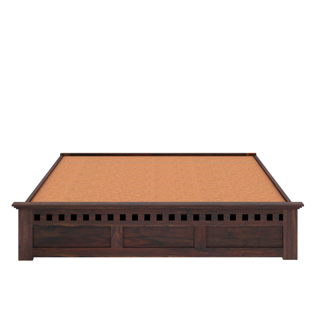 Armania Solid Sheesham Wood Bed With Hydraulic Storage Without Headboard - 3 years Warranty