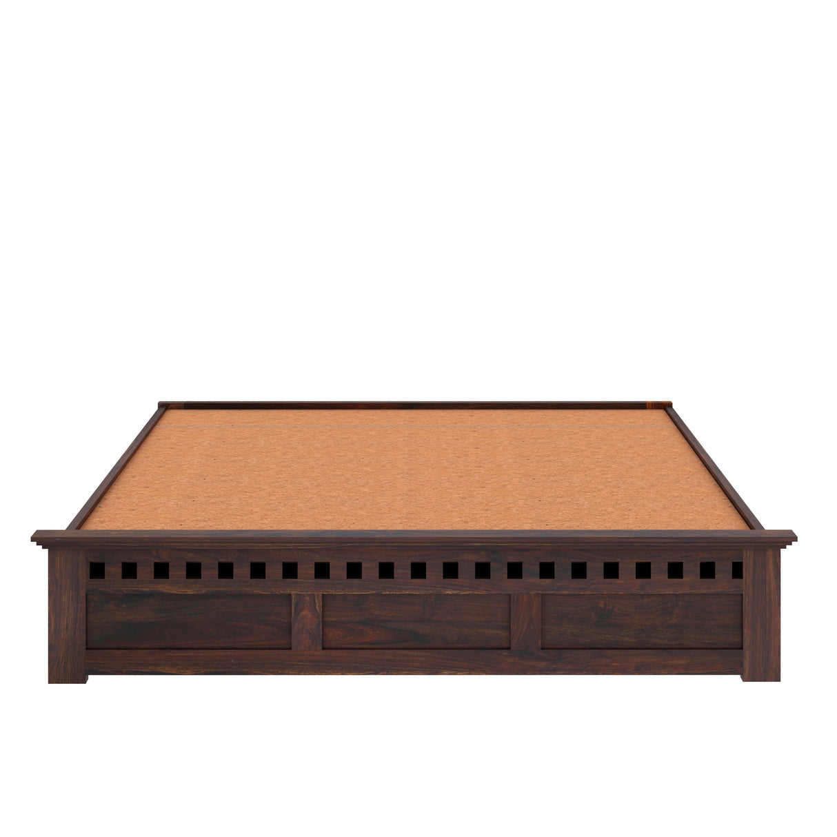 Armania Solid Sheesham Wood Bed With Hydraulic Storage Without Headboard - 3 years Warranty