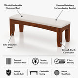 Crown Solid Sheesham Wood Dining Bench - 3 Years Warranty