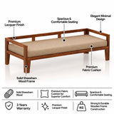Foster Solid Sheesham Wood Divan Cum Sofa - 3 Years Warranty