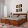 Raj Solid Sheesham Wood Full Box Storage Bed - 3 Years Warranty