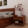 Raj Solid Sheesham Wood Bedside One Drawer Storage - 3 Years Warranty