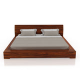 Burly Solid Sheesham Wood Low Height Platform Bed - 3 Years Warranty