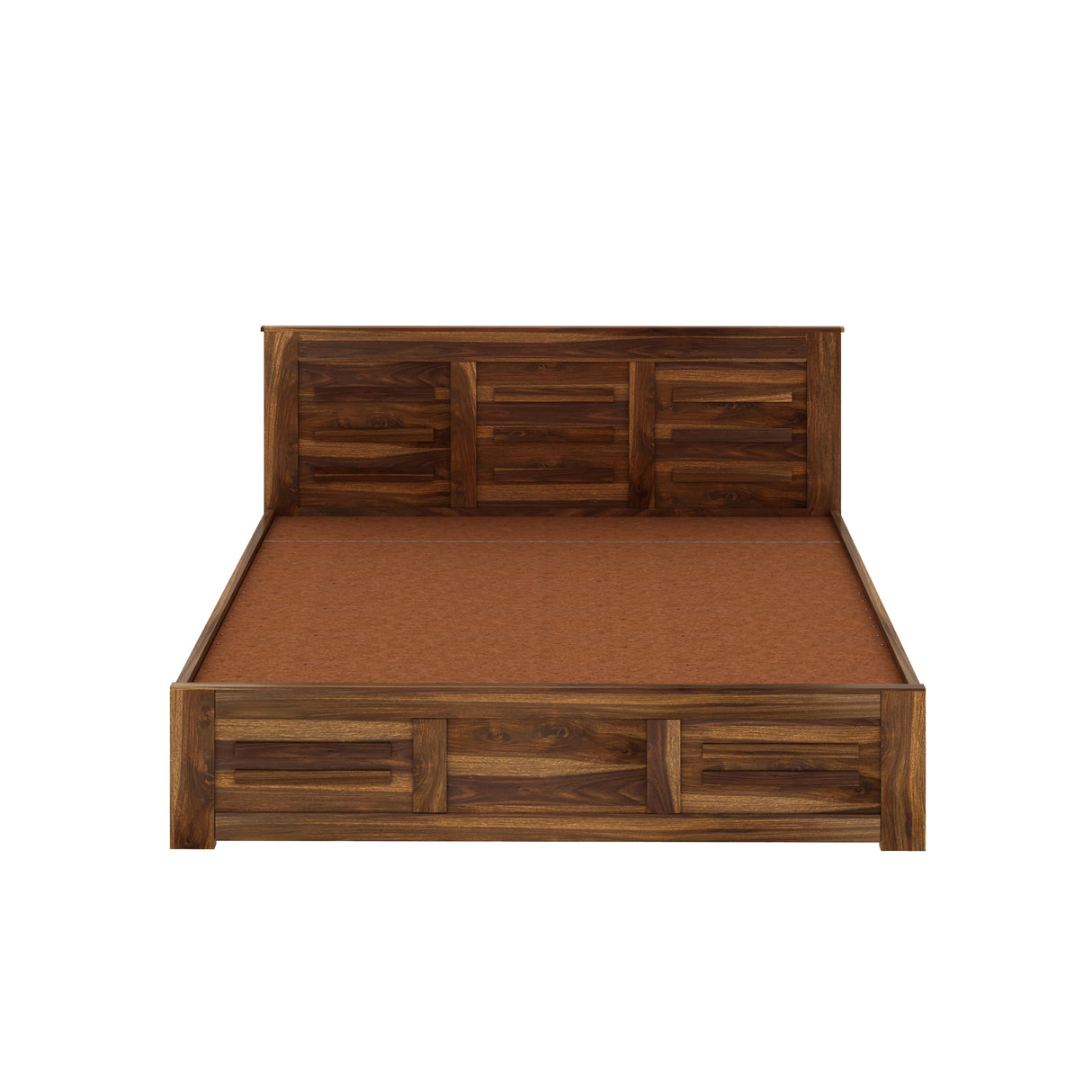 Swiss Solid Sheesham Wood Hydraulic Storage Bed - 3 years Warranty