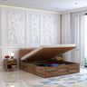 Swiss Solid Sheesham Wood Hydraulic Storage Bed - 3 years Warranty