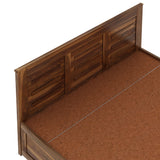 Swiss Solid Sheesham Wood Hydraulic Storage Bed - 3 years Warranty