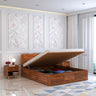 Swiss Solid Sheesham Wood Hydraulic Storage Bed - 3 years Warranty