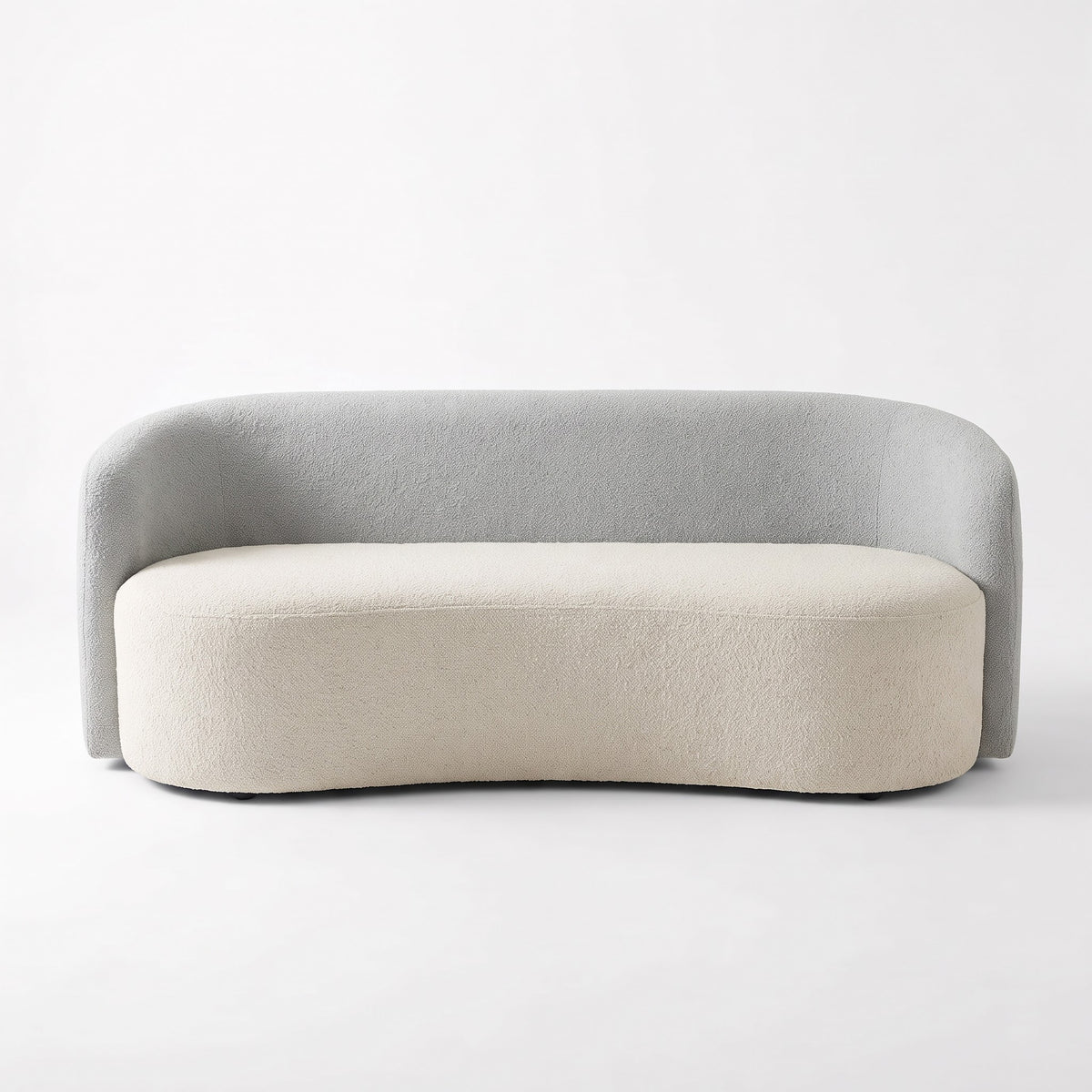 Rosky Three Seater Upholstered Sofa Bouclé - 12 Months Warranty
