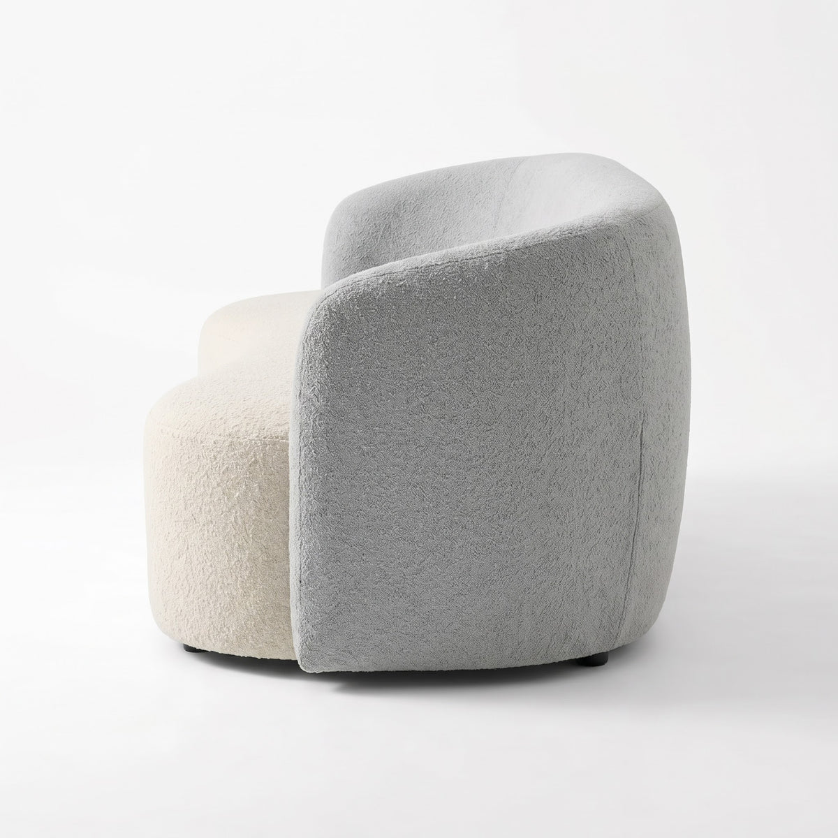 Rosky Three Seater Upholstered Sofa Bouclé - 12 Months Warranty