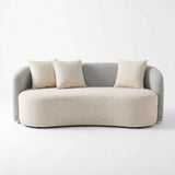 Rosky Three Seater Upholstered Sofa Bouclé - 12 Months Warranty