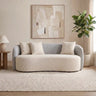 Rosky Three Seater Upholstered Sofa Bouclé - 12 Months Warranty