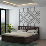 Lyon Solid Sheesham Wood Bed With Box Storage -  3 Years Warranty