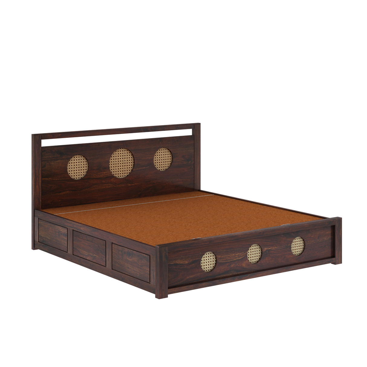 Cosmos Solid Sheesham Wood Hydraulic Storage Bed - 3 years Warranty
